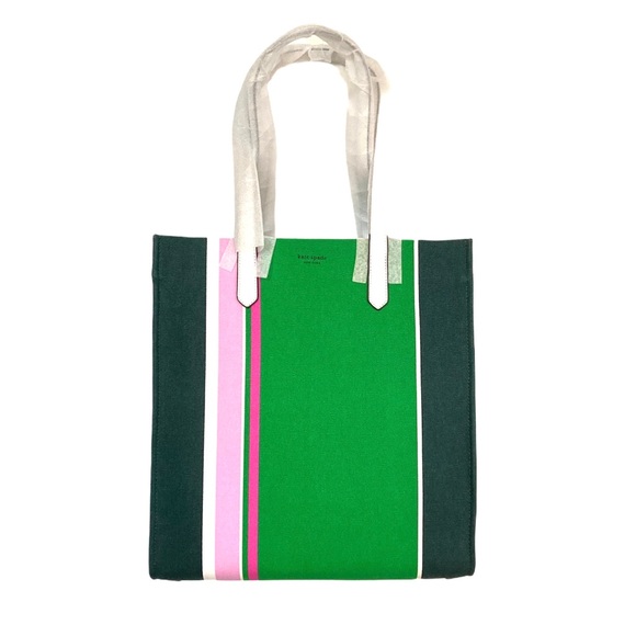 kate spade Handbags - kate spade kitt conifer green large striped tote
